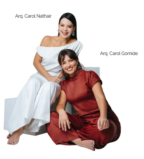 Arquitetas Carol Nathair e Carol Gomide